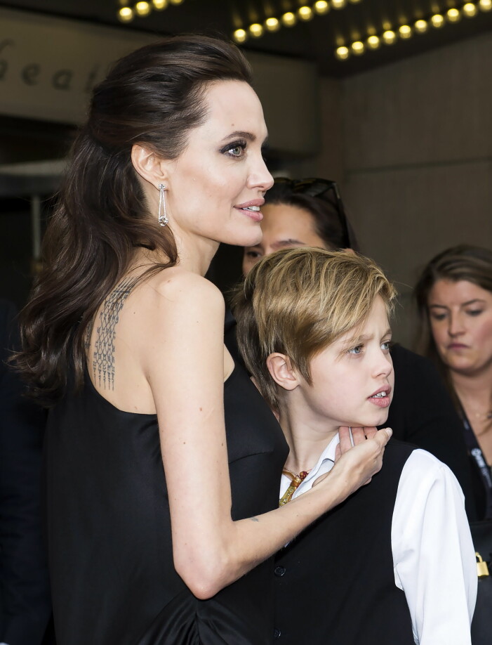 Angelina Jolie och Shiloh 2017