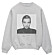 Grå sweatshirt från Anine Bing x Terry O'neill med porträtt av Kate Moss.