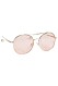 Runda solglasögon med ljusrosa glas från Anine Bing x Gina Tricot