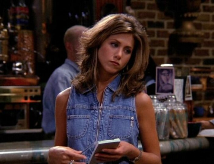 Rachel Green i denimlook