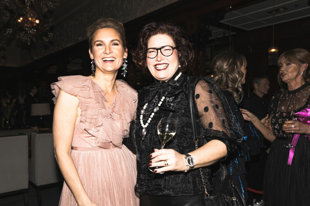 Gabriella Berggren och Christine Dalman. Gabriella Berggren och Christine Dalman på annonsmingel före ELLE-galan 2020