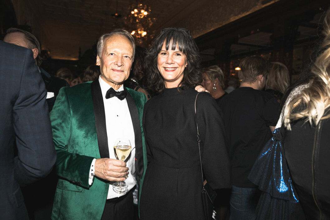 Göran Agardh och Tove Ahsell. Göran Agardh och Tove Ahsell på annonsmingel före ELLE-galan 2020