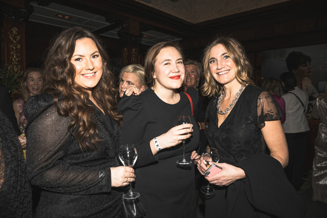 Jennie Viklund, Sabina Rosenblad och Johanna Johnson. Jennie Viklund, Sabina Rosenblad och Johanna Johnson på annonsmingel före ELLE-galan 2020