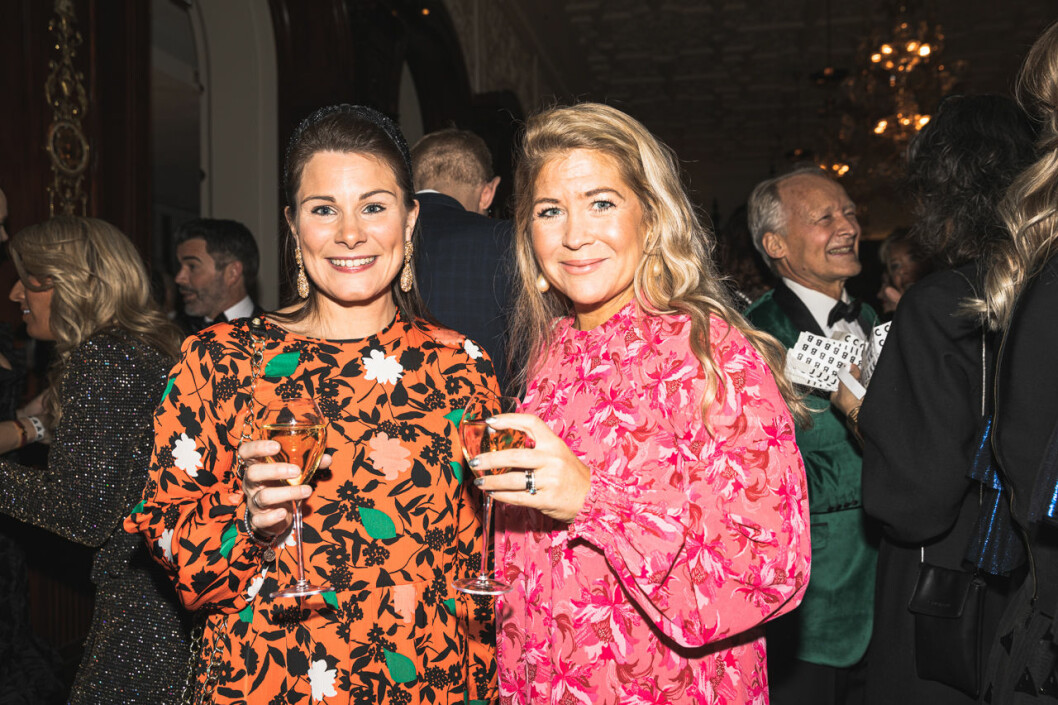 Maria Backlund och Karin Lindahl. Maria Backlund och Karin Lindahl på annonsmingel före ELLE-galan 2020