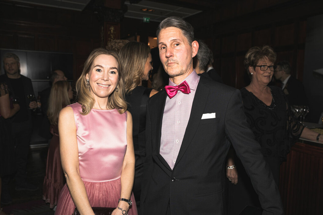 Maria Kempe och Patrik Wessberg. Maria Kempe och Patrik Wessberg på annonsmingel före ELLE-galan 2020