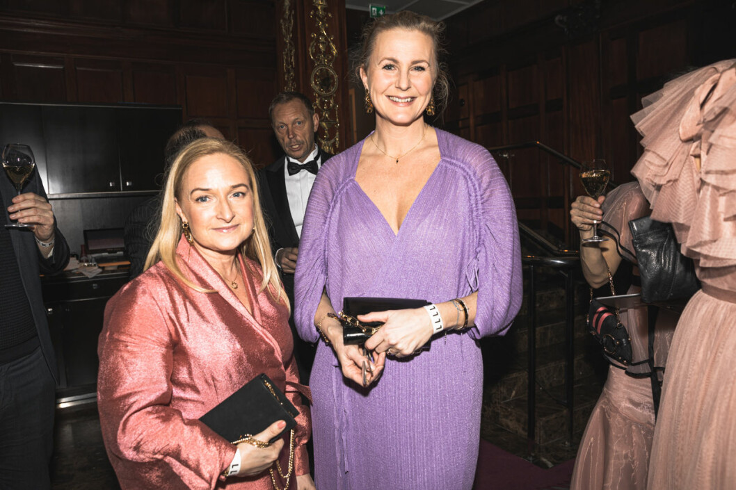 Sara Althini och Eva Boding. Sara Althini och Eva Boding på annonsmingel före ELLE-galan 2020