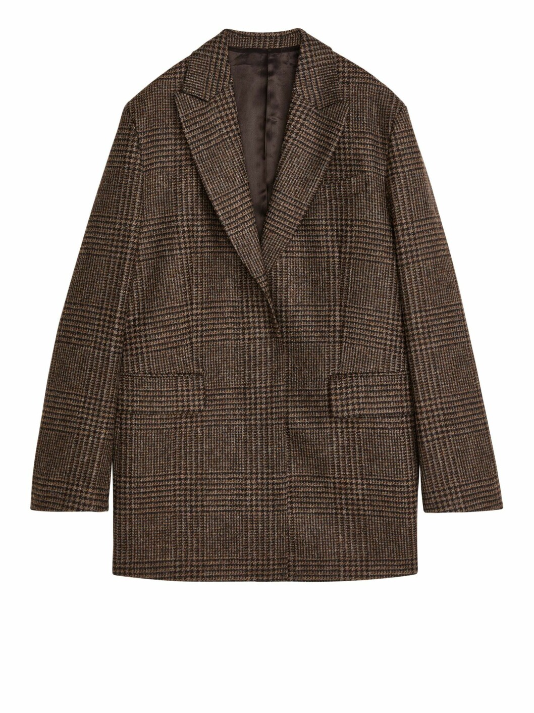 Brun blazer från Arket. <a href="https://apprl.com/al/50Kb/" target="_blank" rel="noopener">Köp den här!</a> Brun kavaj från Arket
