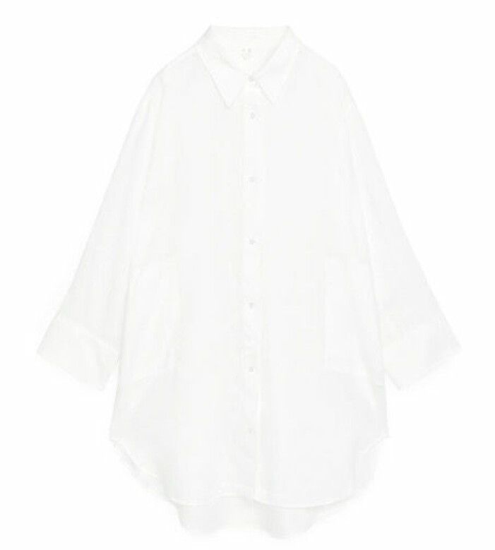 vit oversize skjorta