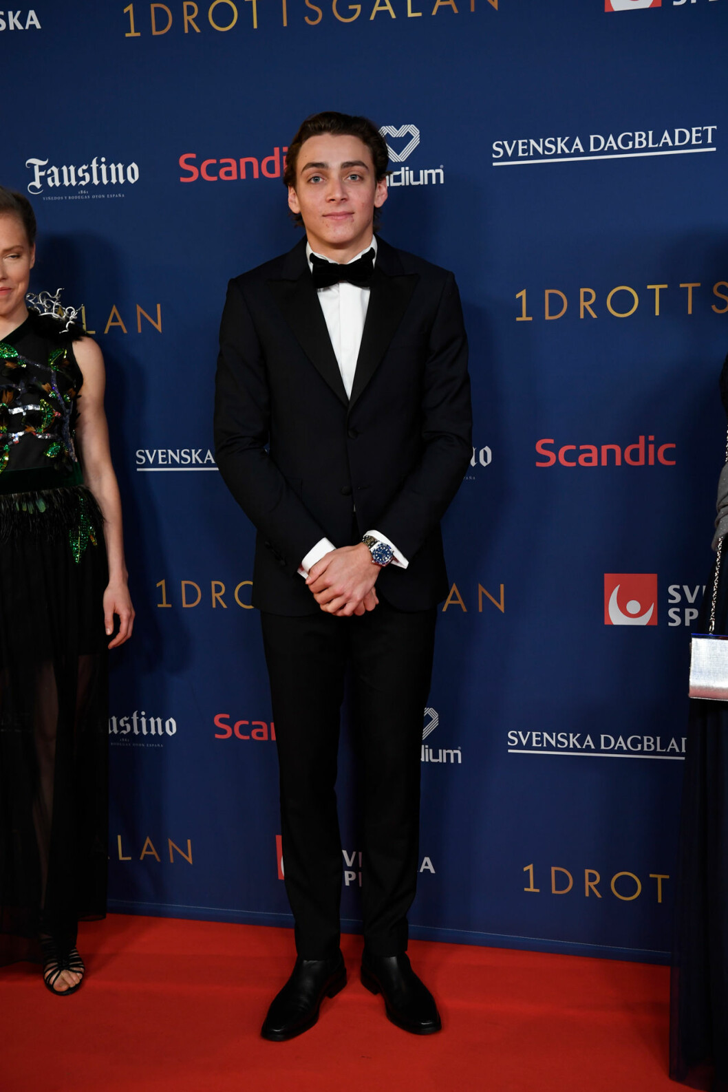 Armand Duplantis. Armand Duplantis på röda mattan på Idrottsgalan 2020