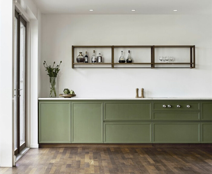 Foto: Kvänum Atelier grönt kök från Kvänum
