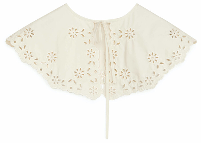 Avtagbar krage med broderi från Arket