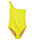 gul one shoulder-baddräkt från Rodebjer till packningen för semestern 2021