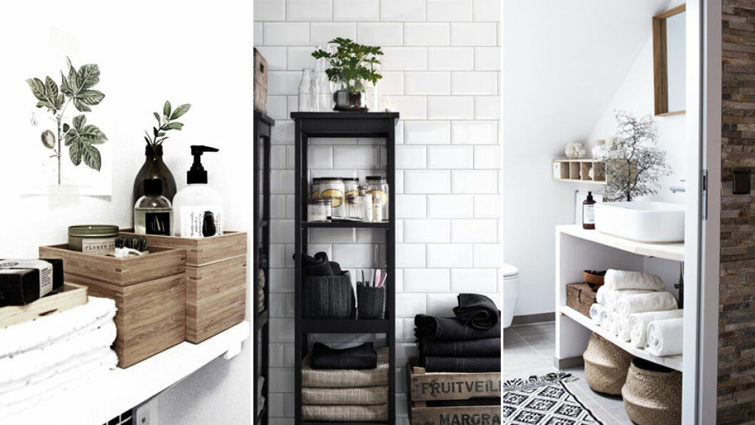 Foto: <a href="http://ladelicateparenthese.com/quand-les-contenants-envoient-de-la-bouteille/" target="_blank" rel="noopener">La delicate paranthese</a> / <a href="http://www.ikea.com/se/sv/" target="_blank" rel="noopener">Ikea</a> / <a href="http://www.heimatbaum.com/badezimmer-alles-neu/" target="_blank" rel="noopener">Heimatbaum</a> Förvara inte i badrum