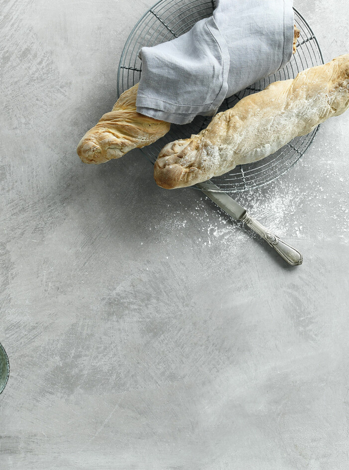 Recept på hembakade baguetter
