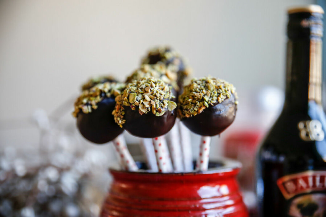Cake Pops med Baileys. Cake Pops med Baileys.