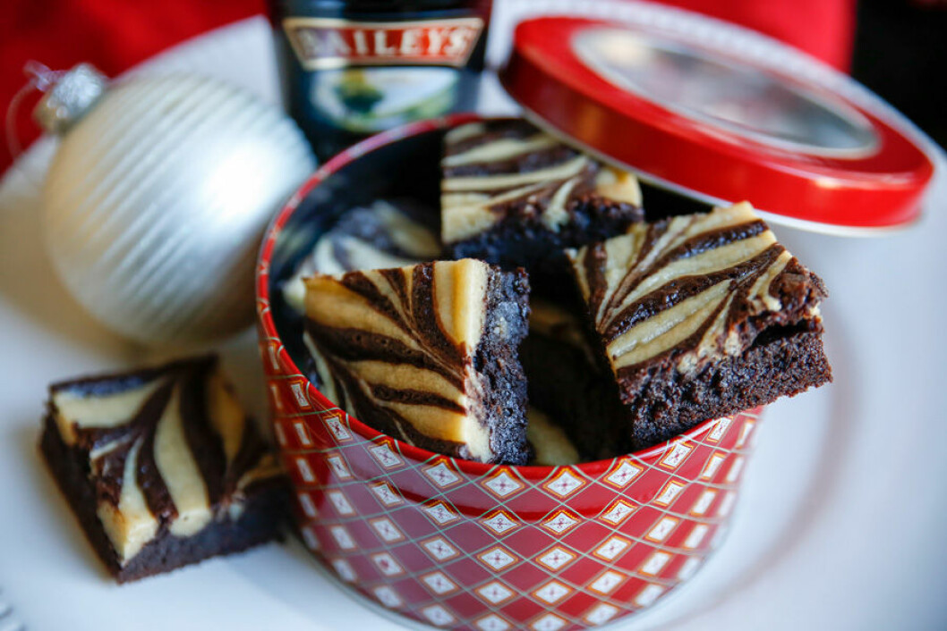 Cheesecake Brownie med Baileys. Cheesecake Brownie med Baileys.