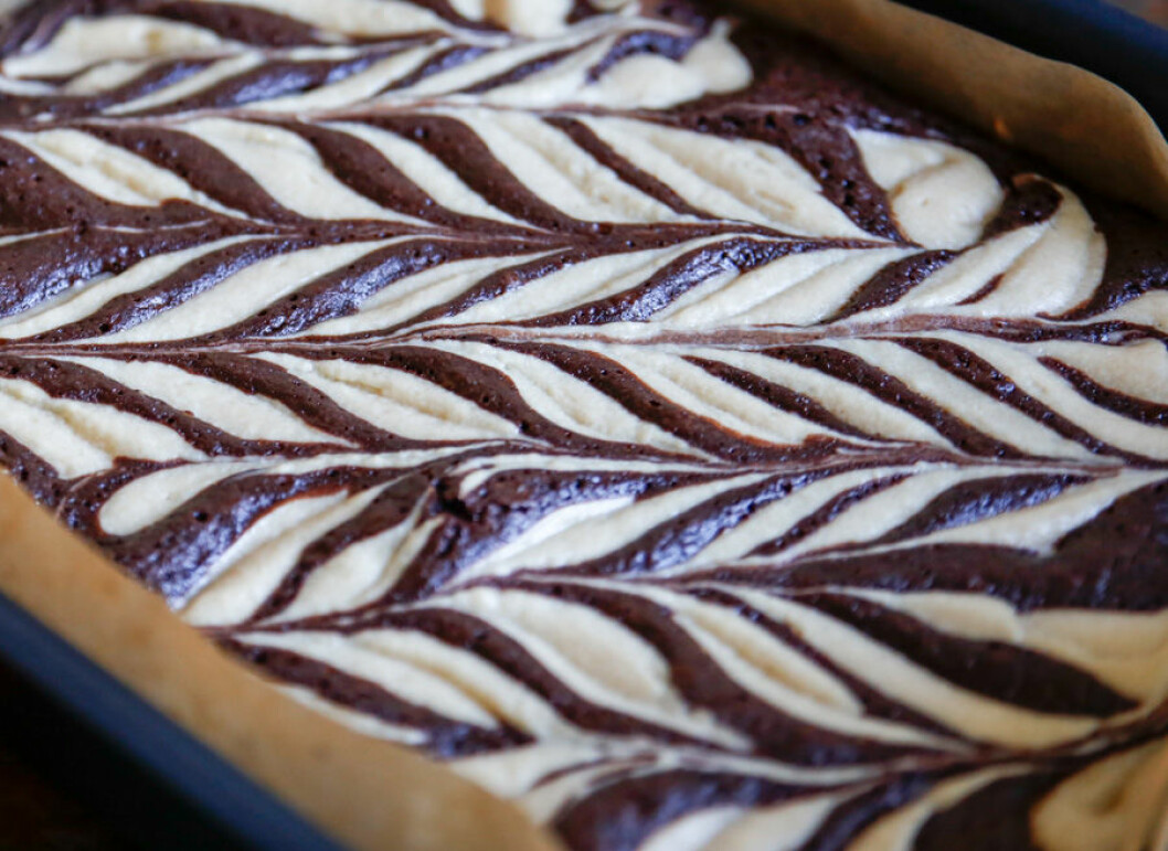 Cheesecake Brownie med Baileys. Cheesecake Brownie med Baileys.