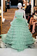 Ljusgrön tyll på Balmains SS19 haute couture–visning på Couture Week i Paris