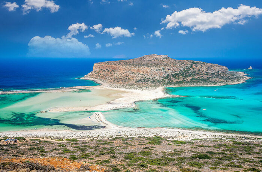 Foto: Shutterstock Balos Lagoon på Kreta i Grekland är en Instagramvänlig strand