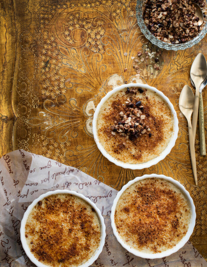 Recept på bananbrulée med chokladgranola