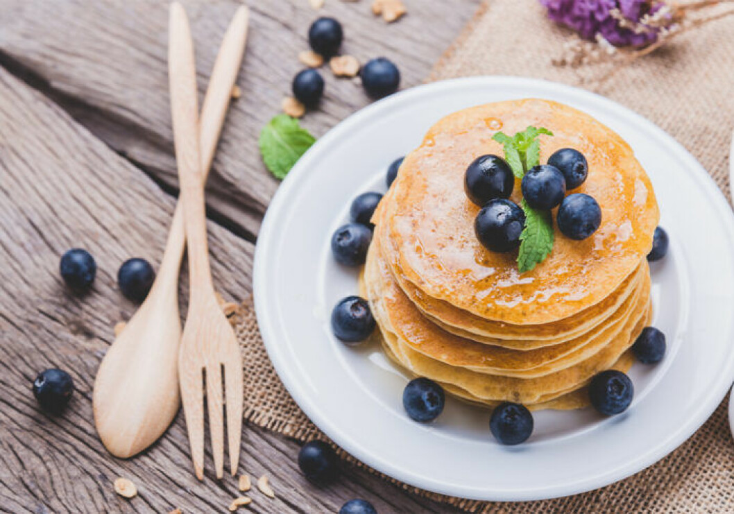 Nyttiga bananpannkakor