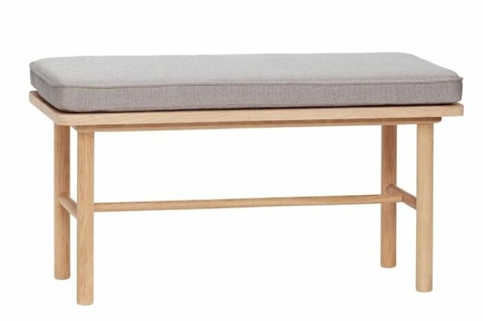 Bänk med sittdyna