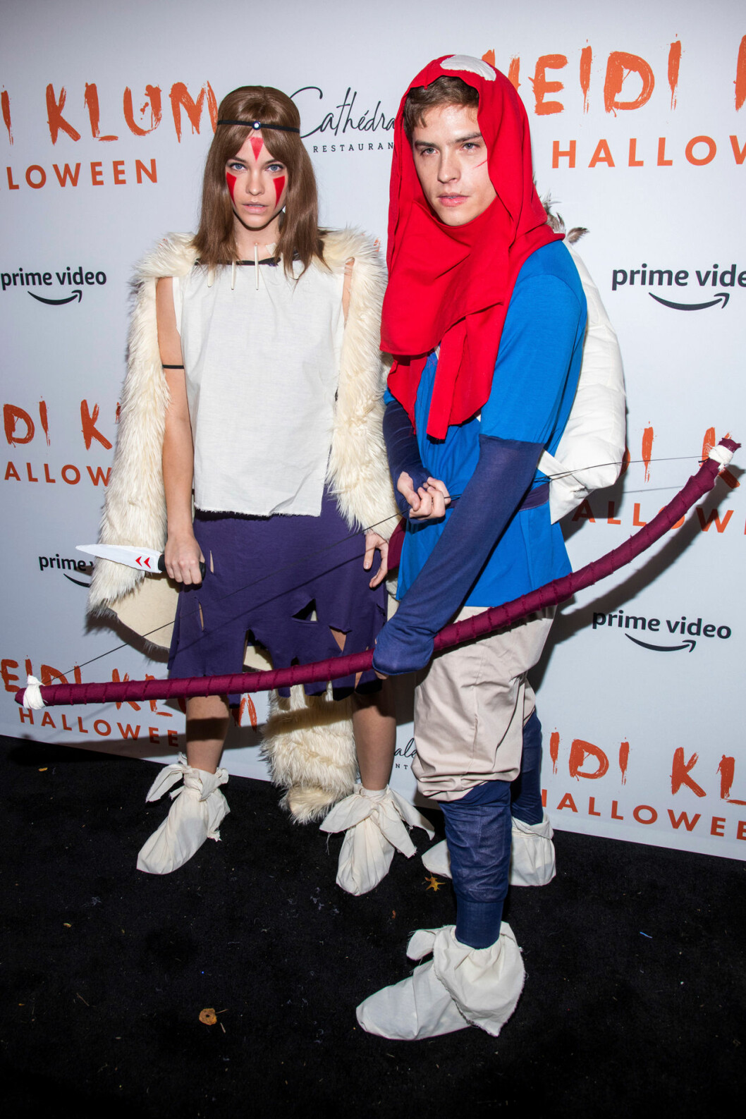 Barbara Palvin och Dylan Sprouse. Barbara Palvin och Dylan Sprouse på Heidi Klums halloweenfest 2019