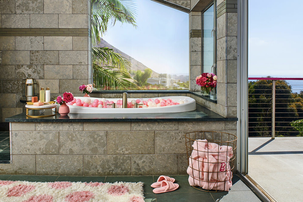 Badrummet i Barbies hus i Malibu