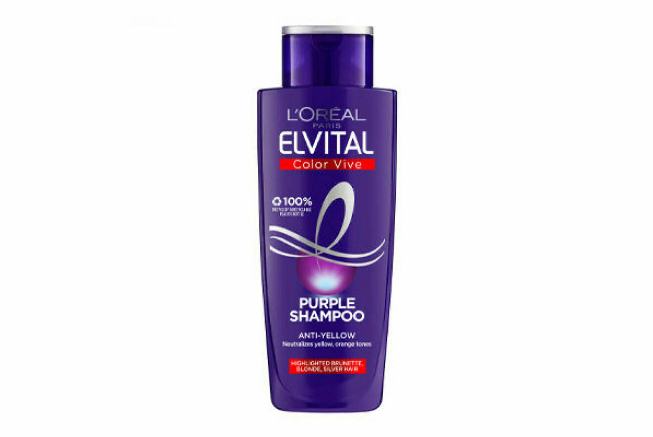 bästa silverschampo för grått hår elvital purple shampoo
