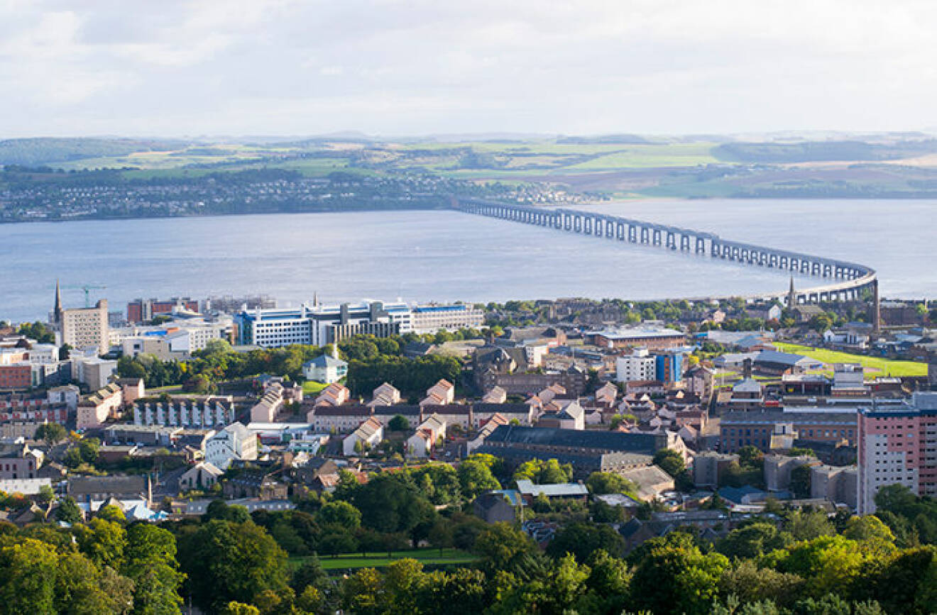 Dundee i Skottland är ett av de bästa resmålen att besöka i Europa