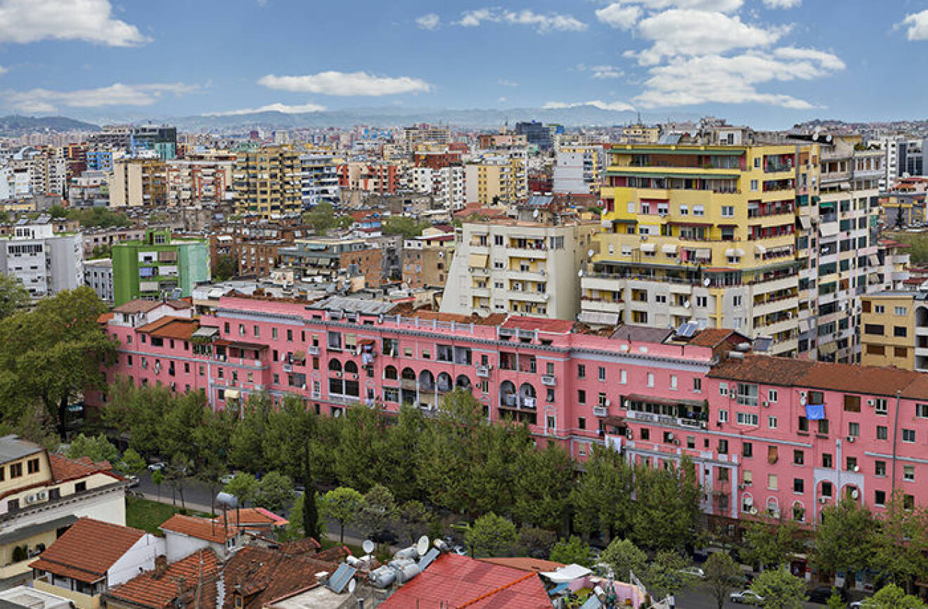 Huvudstaden Tirana i Albanien är ett av de bästa resmålen att besöka i Europa