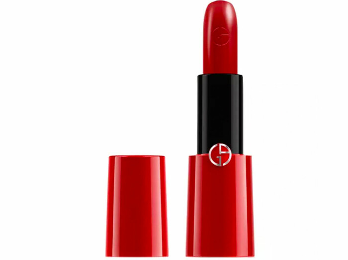 Rouge ecstasy lipstick 400 från Giorgio Armani är bästa röda läppstiftet. Klicka på bilden och kom direkt till läppstiftet. bästa röda läppstiftet armani rouge ecstasy n 400