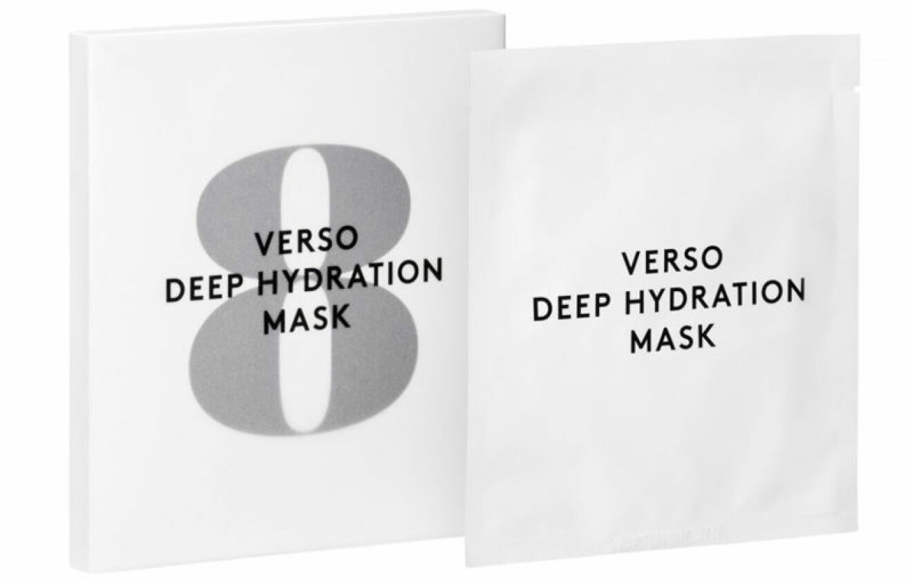 bästa sheetmask verso deep hydration mask recension omdöme