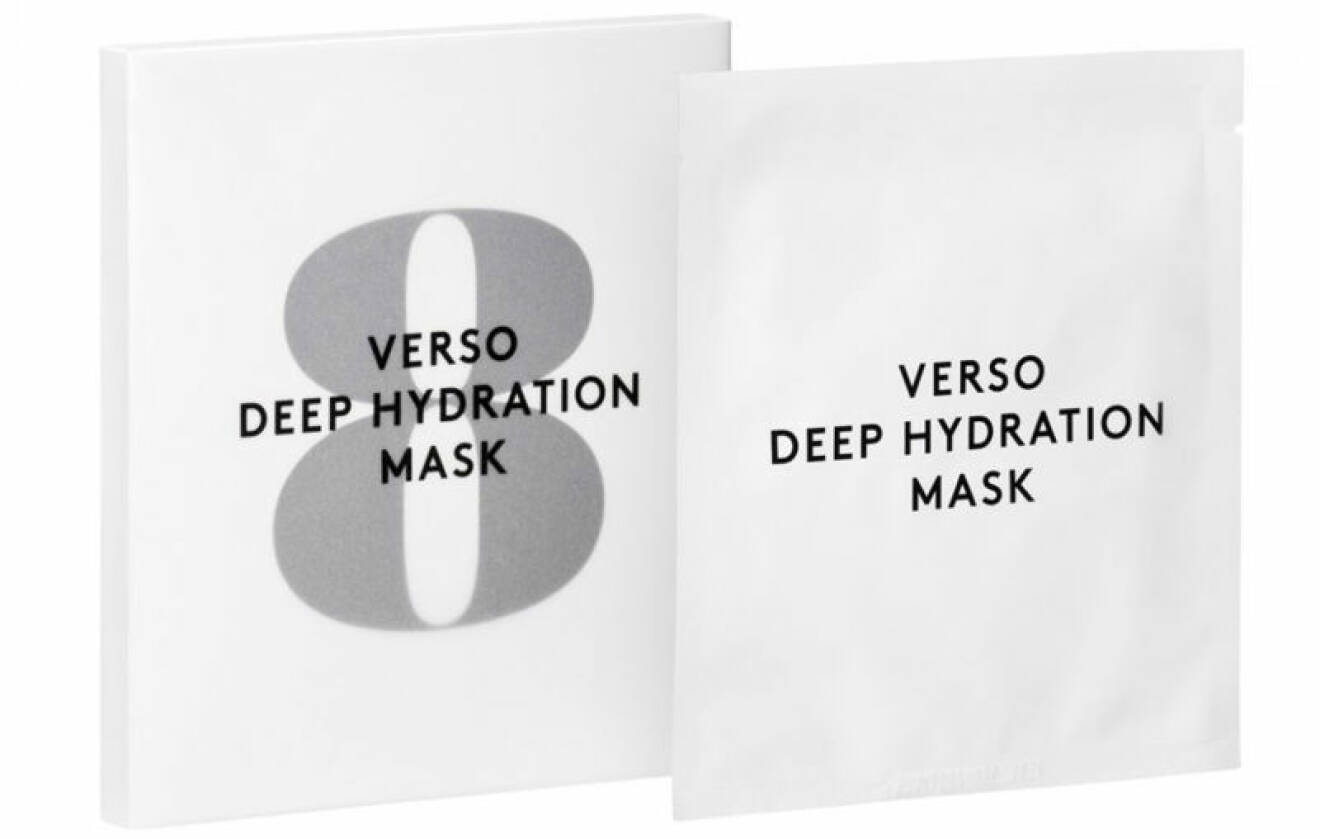 bästa sheetmask verso deep hydration mask recension omdöme