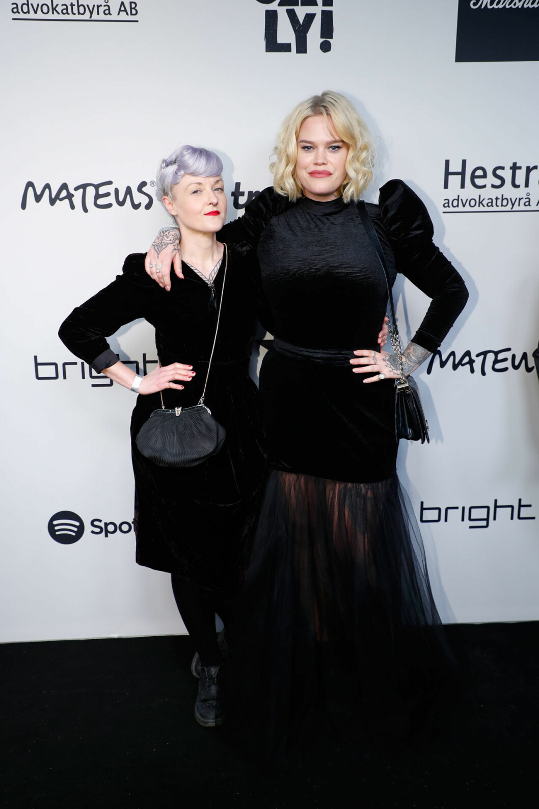 Bea Szenfeld och Julia Frej på Grammis 2019