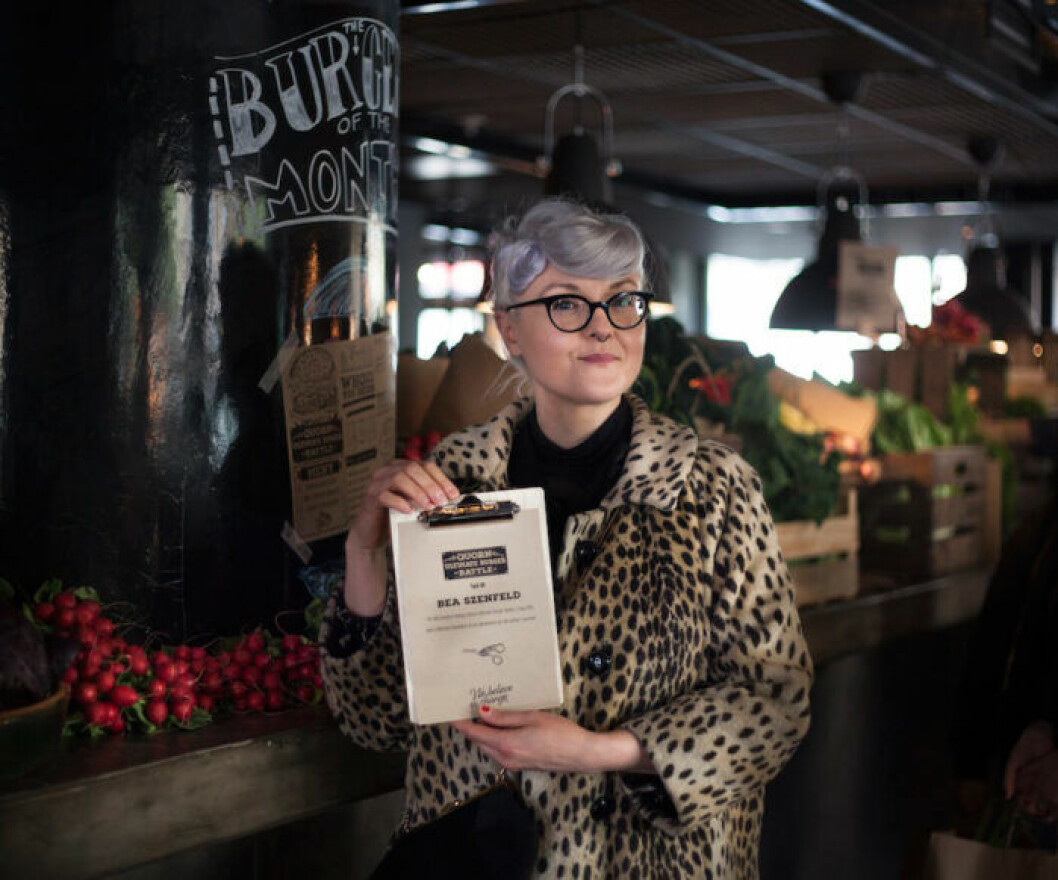 Bea Szenfeld vann Quorn Ultimate Burger Battle med Bea’s Ultimate Dandelion. Bea Szenfeld vann Quorn Ultimate Burger Battle med Bea’s Ultimate Dandelion.