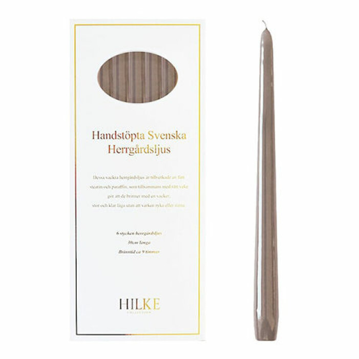 beige handstöpta ljus