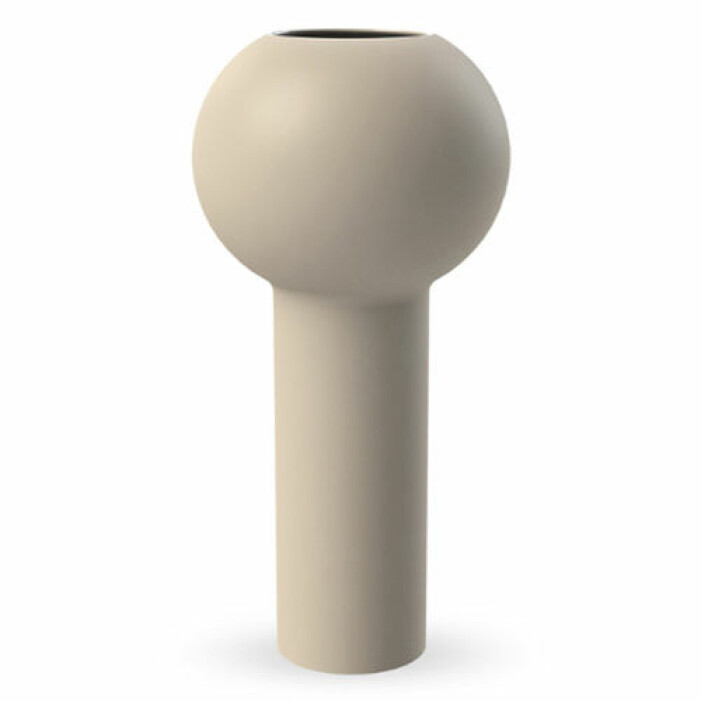 beige hög vas