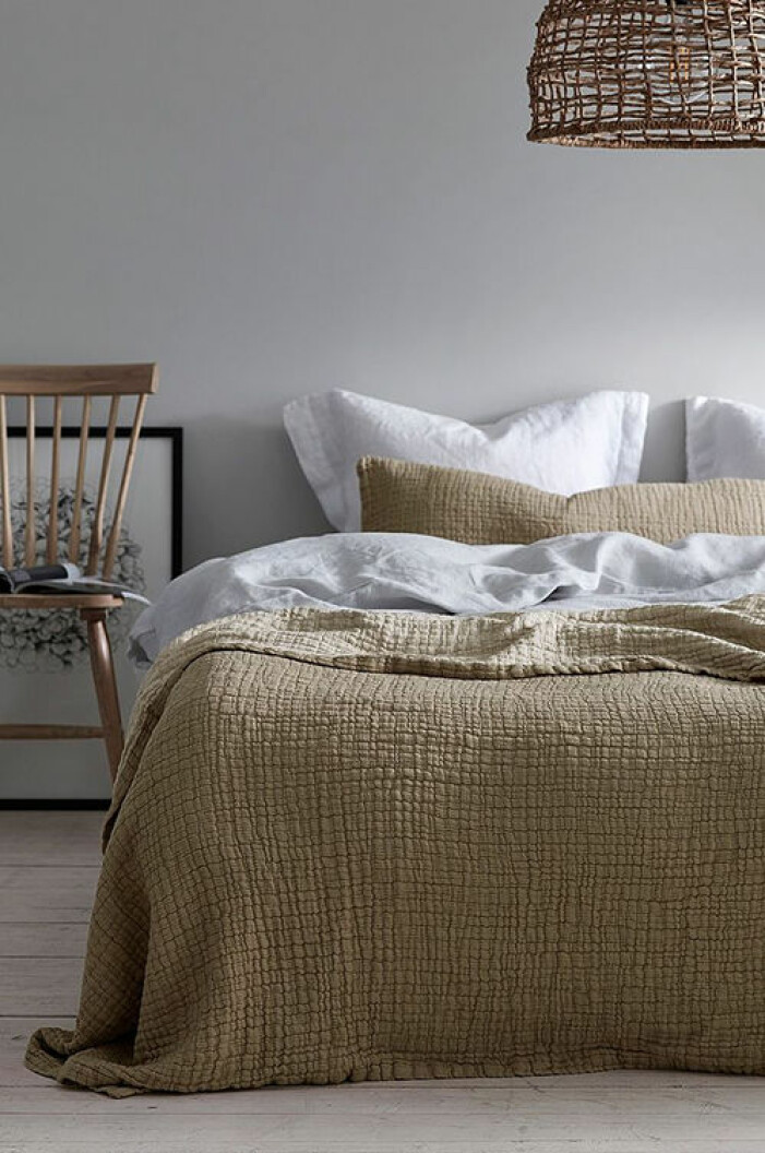 Beige linneöverkast, Ellos Home