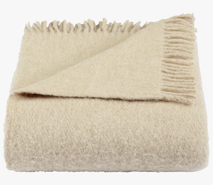 beige pläd hm home