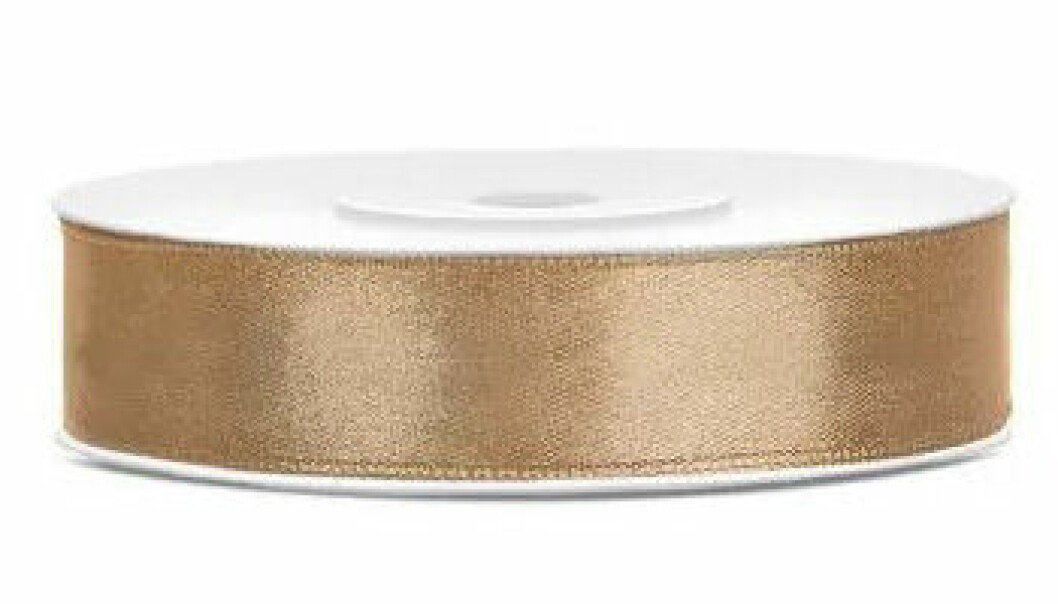 Beige satinband