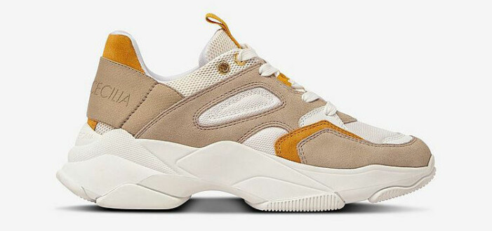 beige sneakers