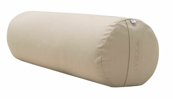 beige snyggt yogabolster
