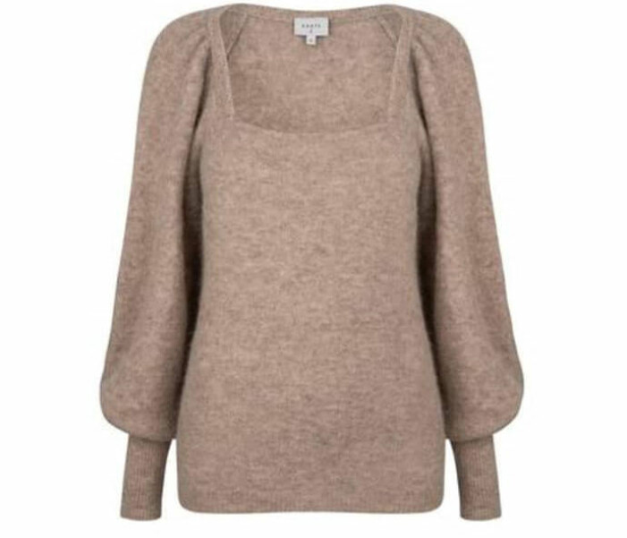 beige stickad tröja