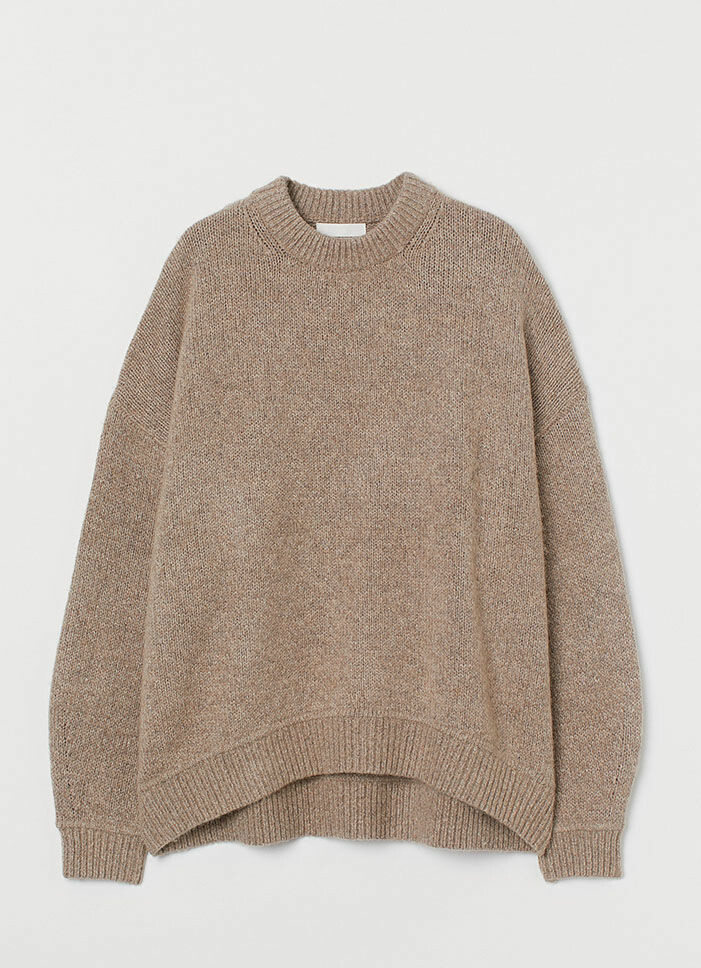 beige-stickad-troja-h&m