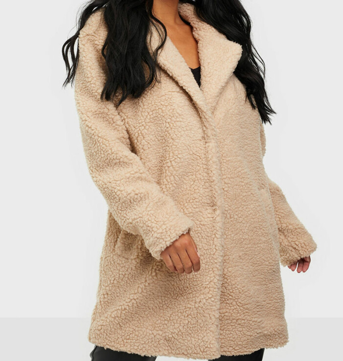 beige teddyjacka