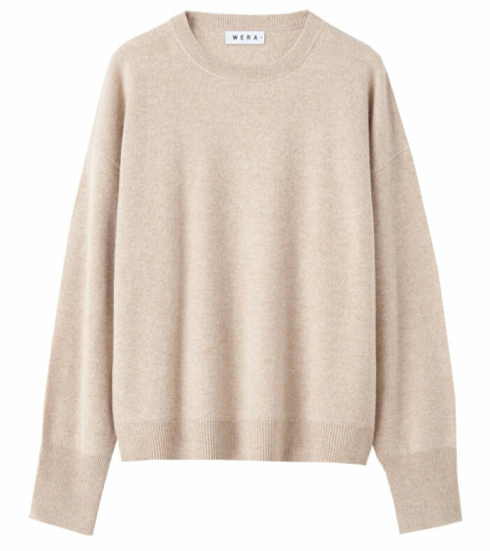 beige tröja kashmir