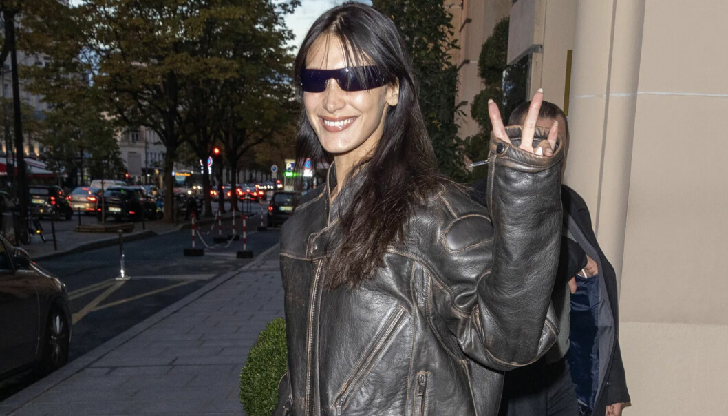 Bella Hadid i Paris strax efter.