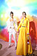  Bella Hadid och Gigi Hadid på BoF 500 Gala batik trend 