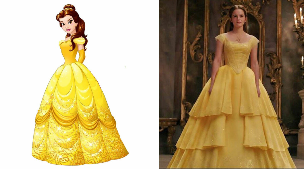 Belle från Skönheten och odjuret. Emma Watson spelar Belle